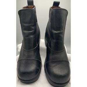 Harley Davidson Amherst Motorcycle Zip Leather Boots Womens 9 M Black (K)